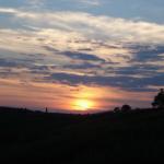 Toscana 2008 - Tramonto dietro Pienza